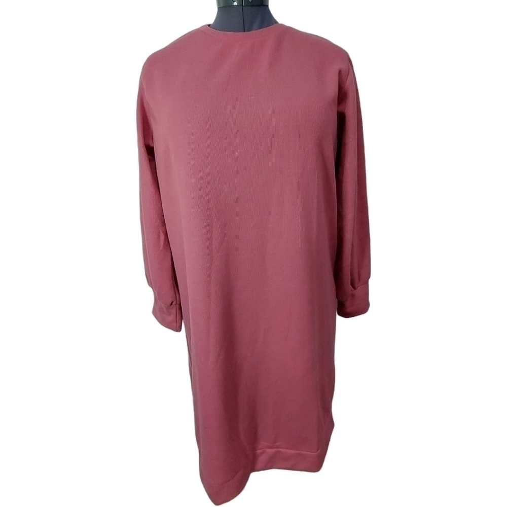 Ekrutex Dusty Rose Sweater Dress Size XL - Picture 2 of 7